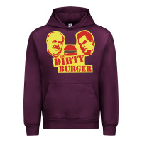 Mauve Wine Dirty Burger Urban Hoodie - SnappyArt