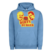 Pigment Pebble Blue Dirty Burger Urban Hoodie - SnappyArt
