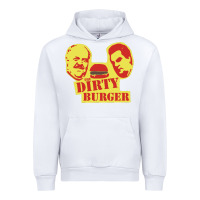 White Dirty Burger Urban Hoodie - SnappyArt