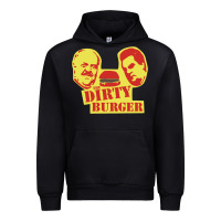 Black Dirty Burger Urban Hoodie - SnappyArt