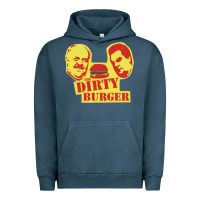 Pigment Midnight Navy Dirty Burger Urban Hoodie - SnappyArt