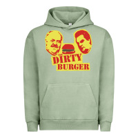 Pigment Oil Green Dirty Burger Urban Hoodie - SnappyArt