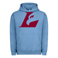 Pigment Pebble Blue UW-La Crosse maroon Urban Hoodie - SnappyArt