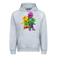 Heather Grey new 755 barney and friends cute Urban Hoodie - SnappyArt