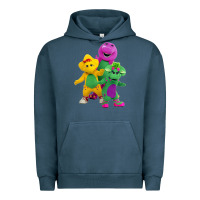 Pigment Midnight Navy new 755 barney and friends cute Urban Hoodie - SnappyArt