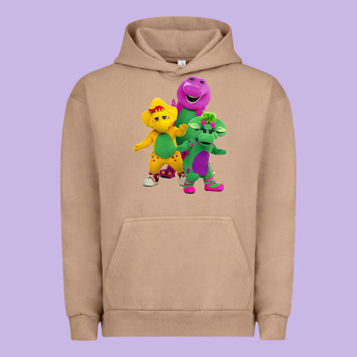 New 755 Barney And Friends Cute Urban Hoodie Designed By Snappyart