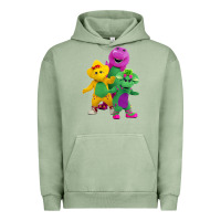 Pigment Oil Green new 755 barney and friends cute Urban Hoodie - SnappyArt