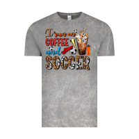 Cloud Rock I Run On Coffee And Soccer Frappe Vintage Tee - FaDigitalArtStudio