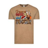 Vintage Coffee I Run On Coffee And Soccer Frappe Vintage Tee - FaDigitalArtStudio
