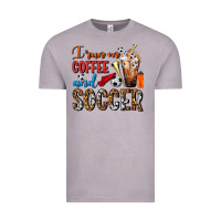 Vintage Zinc I Run On Coffee And Soccer Frappe Vintage Tee - FaDigitalArtStudio