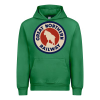 Emerald Great Northern Railroad Urban Hoodie - SnappyArt