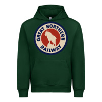 Forest Green Great Northern Railroad Urban Hoodie - SnappyArt