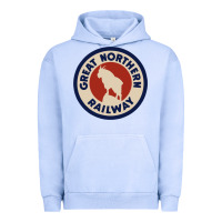 Pigment Grape Ice Great Northern Railroad Urban Hoodie - SnappyArt