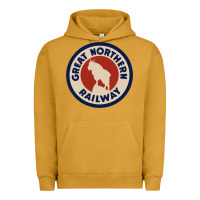 Pigment Peanut Butter Great Northern Railroad Urban Hoodie - SnappyArt