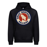 Black Great Northern Railroad Urban Hoodie - SnappyArt