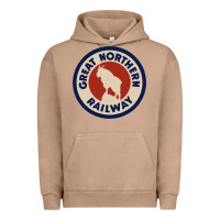 Pigment Burro Great Northern Railroad Urban Hoodie - SnappyArt