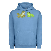 Pigment Pebble Blue The Princess and the Frog Tiana and Naveen Art Urban Hoodie - SnappyArt