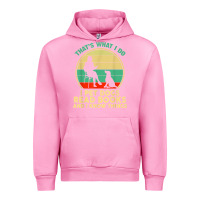 Fuchsia Pink that what i do i pet dogs read books and i know things t shirt Urban Hoodie - SnappyArt