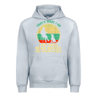 Heather Grey that what i do i pet dogs read books and i know things t shirt Urban Hoodie - SnappyArt