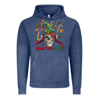 Vintage Denim what the elf skull Vintage Hoodie - FaDigitalArtStudio