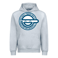 Heather Grey Laughing Man GHOST IN THE SHELL Classic Urban Hoodie - SnappyArt