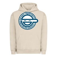Pigment French Oak Laughing Man GHOST IN THE SHELL Classic Urban Hoodie - SnappyArt