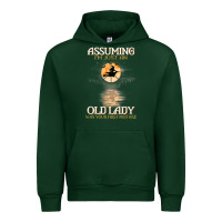 Forest Green assuming i'm just an old lady was your first mistake witch Urban Hoodie - SnappyArt