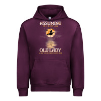 Mauve Wine assuming i'm just an old lady was your first mistake witch Urban Hoodie - SnappyArt
