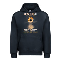 Navy assuming i'm just an old lady was your first mistake witch Urban Hoodie - SnappyArt