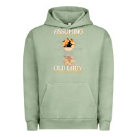 Pigment Oil Green assuming i'm just an old lady was your first mistake witch Urban Hoodie - SnappyArt