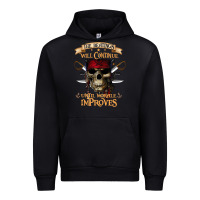 Black pirate the beatings will continue until morale improves Urban Hoodie - SnappyArt