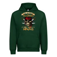 Forest Green pirate the beatings will continue until morale improves Urban Hoodie - SnappyArt