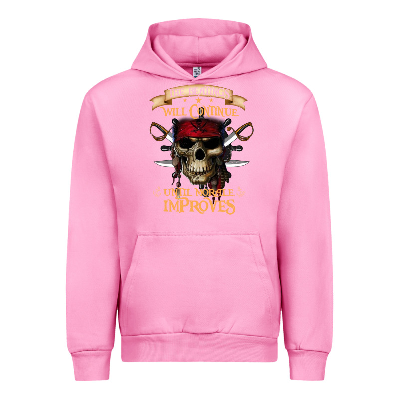 Pirate The Beatings Will Continue Until Morale Improves Urban Hoodie by SnappyArt | Teevron