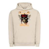 Pigment French Oak pirate the beatings will continue until morale improves Urban Hoodie - SnappyArt