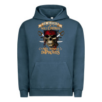 Pigment Midnight Navy pirate the beatings will continue until morale improves Urban Hoodie - SnappyArt