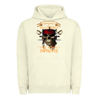 Pigment Pistachio pirate the beatings will continue until morale improves Urban Hoodie - SnappyArt