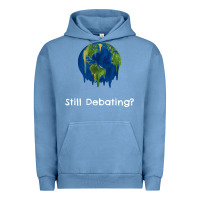 Pigment Pebble Blue environmental climate change still debating summer Urban Hoodie - SnappyArt