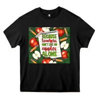 Black because teachers can't live on apples alone tumble Heavy Core Tee - TumblerDesignByShophia