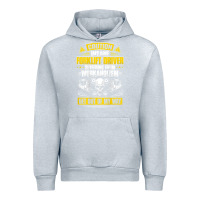 Heather Grey forklift operator get out of my way forklift driver t shirt Urban Hoodie - SnappyArt