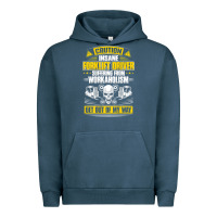 Pigment Midnight Navy forklift operator get out of my way forklift driver t shirt Urban Hoodie - SnappyArt