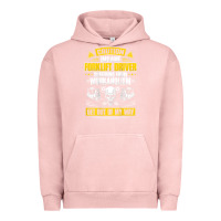Pigment Salmon forklift operator get out of my way forklift driver t shirt Urban Hoodie - SnappyArt