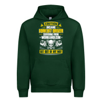 Forest Green forklift operator get out of my way forklift driver t shirt Urban Hoodie - SnappyArt
