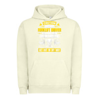 Pigment Pistachio forklift operator get out of my way forklift driver t shirt Urban Hoodie - SnappyArt
