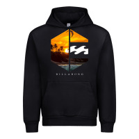 Black billabong Urban Hoodie - SnappyArt