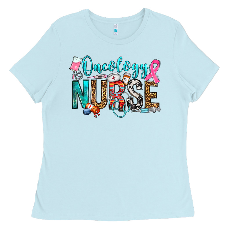 Oncology Nurse Ladies Tee by OliviaCreatesArt | Teevron