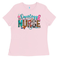 Bubblegum Pink oncology nurse Ladies Tee - OliviaCreatesArt