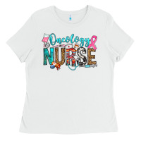 White oncology nurse Ladies Tee - OliviaCreatesArt