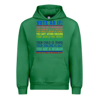 Emerald Vote As If Your Life Depends On It Human Rights Urban Hoodie - SnappyArt