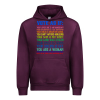 Mauve Wine Vote As If Your Life Depends On It Human Rights Urban Hoodie - SnappyArt