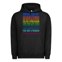 Pigment Black Vote As If Your Life Depends On It Human Rights Urban Hoodie - SnappyArt